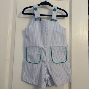 Bella Bliss - NWT blue stripe seersucker overalls/romper - Size 18 months